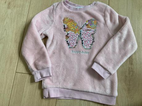 Mäkučká mikina s meniacimi flitrami zn.h&m (110), h&m,116