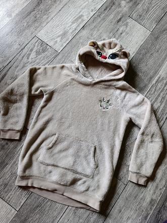 Predlzena mikina kapucnou 134, h&m,134