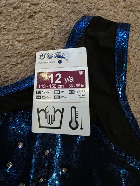 Gymnasticky dres 12rokov, 152