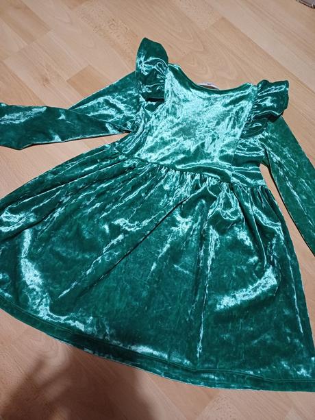 Semišové šaty 110/116, h&m,116