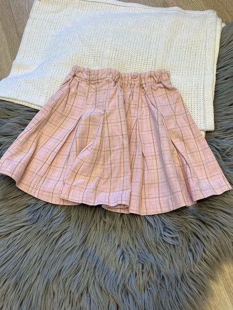 Dievčenská kockovaná skladaná sukňa h&m (5-6 r.), h&m,116