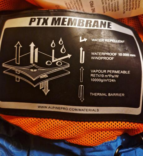 Nepremokavá bunda, alpine pro,104