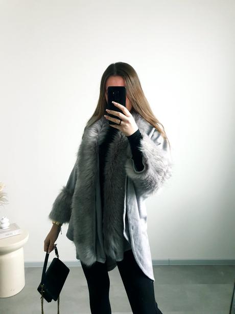 Pončo/kardigán uni, 