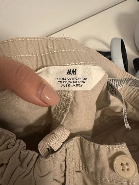 Chlapčenské bálónové wide leg nohavice, h&m,152