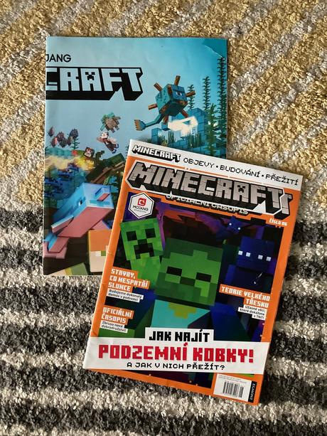 Minecraft oficiálny časopis a veľký plagát, 
