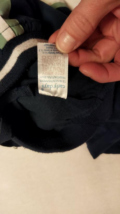 Tepláky,5ks,12-18mes., f&f,92