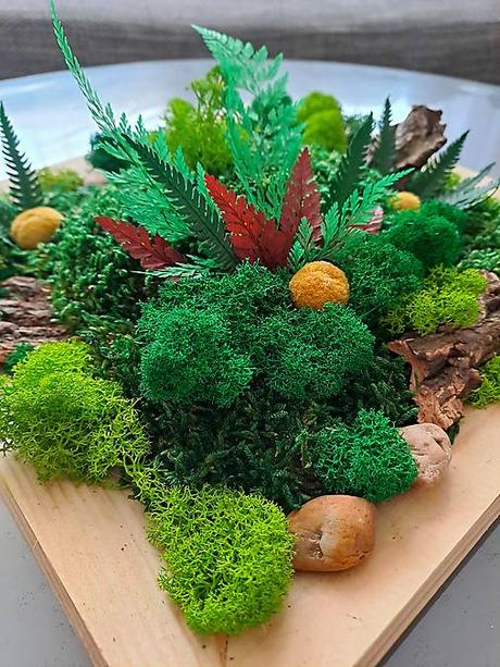 Machová dekorácia 30x30cm, 