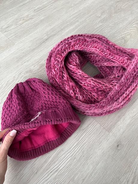 Zateplena čiapka + šál, 