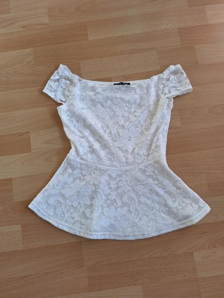 Elegantný čipkovaný top, xs