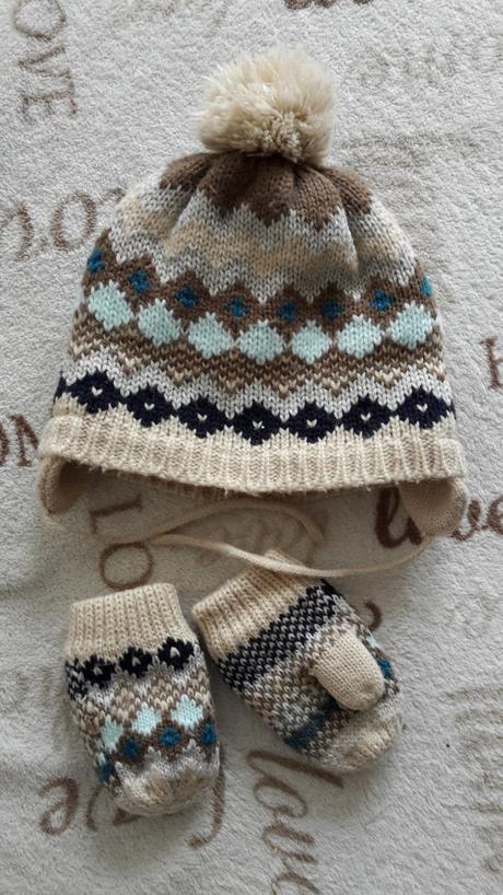 Ciapka s rukavicami, palomino,86