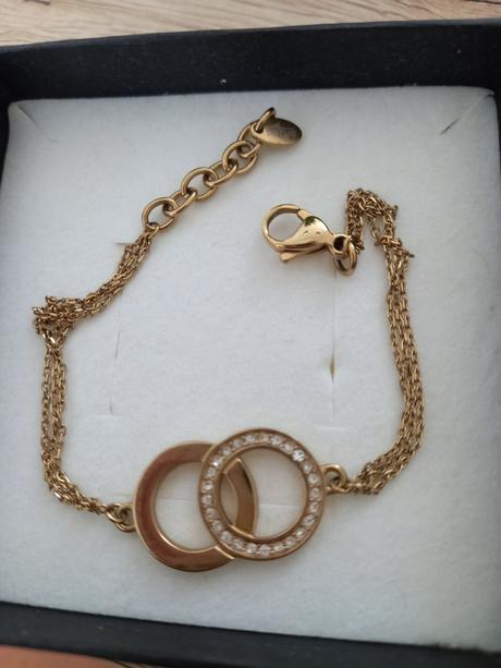 Náramok 2 prepojené kruhy "lotus", 