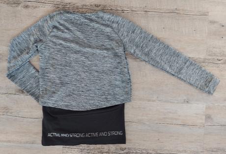 Sivé športové dievčenské tričko, 140