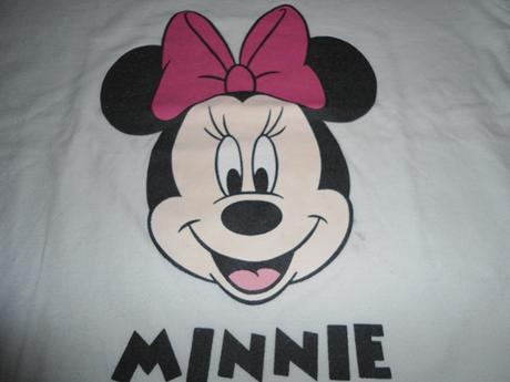 Biele dievcenske tricko minnie, 128