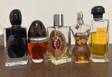 Čerstvé odstreky z parfémov, 