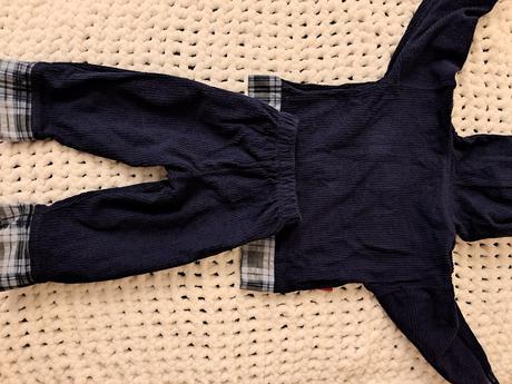 Modrá súprava nohavice - mikina, 74