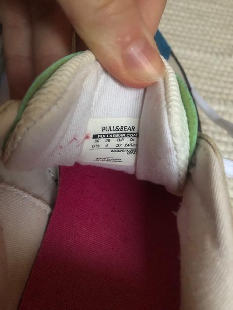 Biele tenisky, pull&bear,37