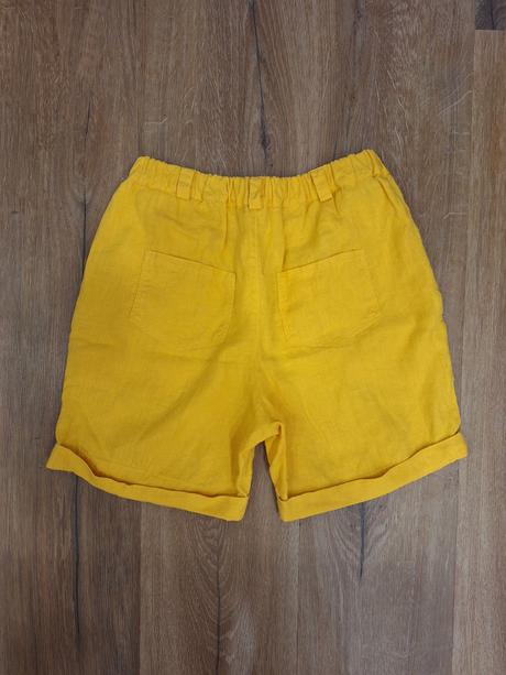 Ľanové kraťasy lietajky od vtáčatko, m