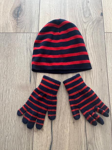 Čiapka + rukavice, h&m,110
