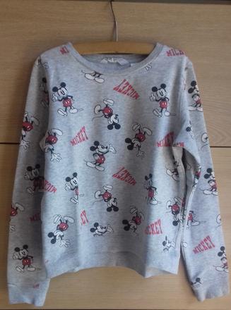 Mikina mickey, h&m,146