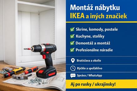 Montáž nábytku ikea,