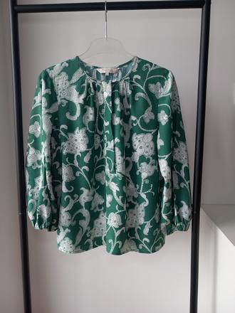 Zelená vzorovaná blúzka part two 36/s/m, s