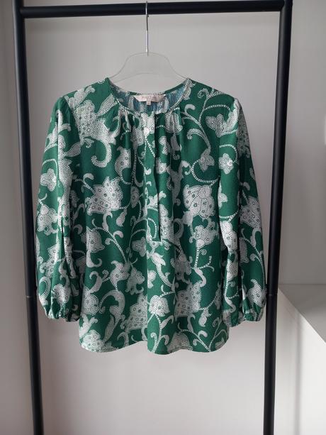 Zelená vzorovaná blúzka part two 36/s/m, s