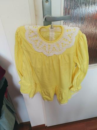 Jemne žlté šaty (2-4r.), 116