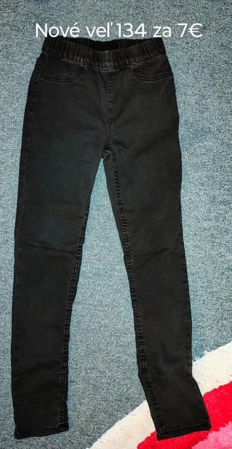 Nové leggins veľ.134 z hm, h&m,134
