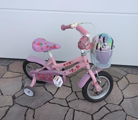 Bicykel 12" kvalitná ťažšia konštrukcia+ prilba, 12
