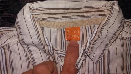 Prúžkovaná košela, mini mode,74