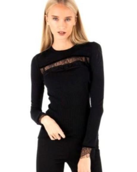 Svetrík s čipkou guess s/m, guess,s