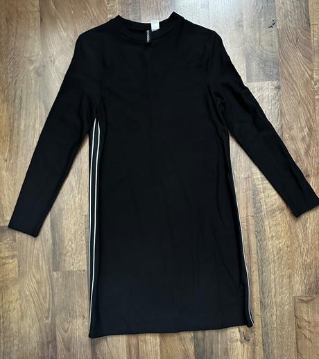 Jednoduché čierne šaty, h&m,38