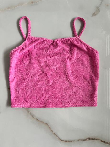 Tričko crop 1x oblečené, 158