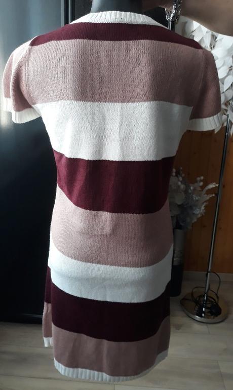 Pletené šaty s výstrihom, terranova,s