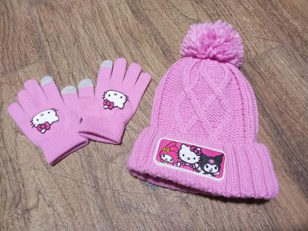 Set čiapka a rukavice hello kitty, hello kitty,104