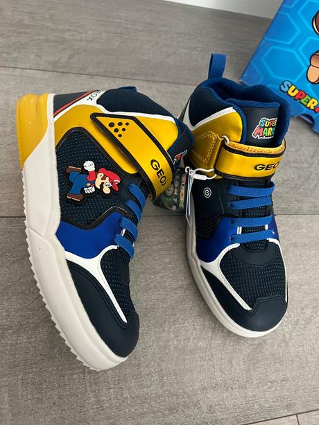 Blikacie tenisky geox super mario vel 38, geox,38