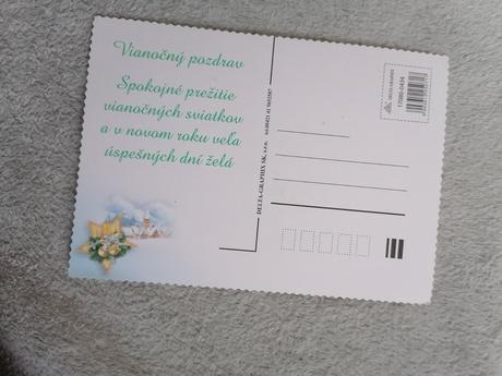 4x vianočné pohľadnice, 