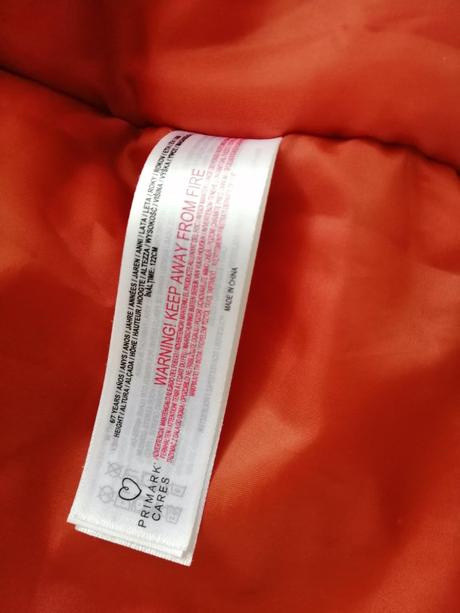 Bundička zimna pre chlapcov, oranzova vel. 122, primark,122