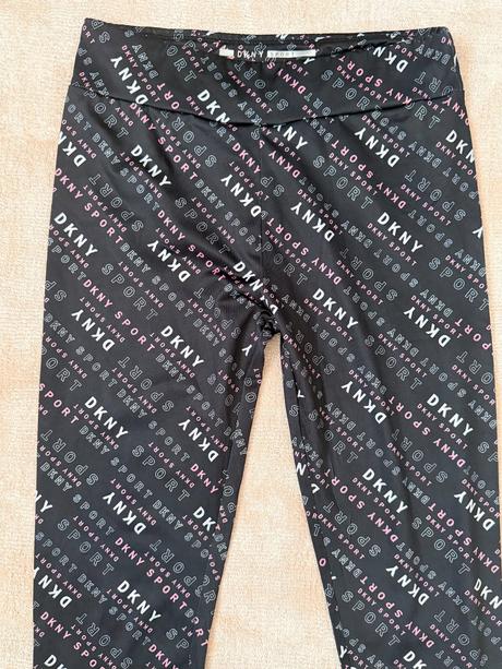 Dkny dievčenské čierne športové legíny, dkny,152