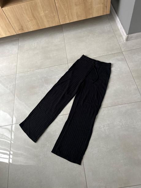 Pieces vrubkovane nohavice, s