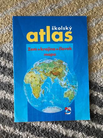 Školský atlas - zem, krajina, človek, mapa (1998), 