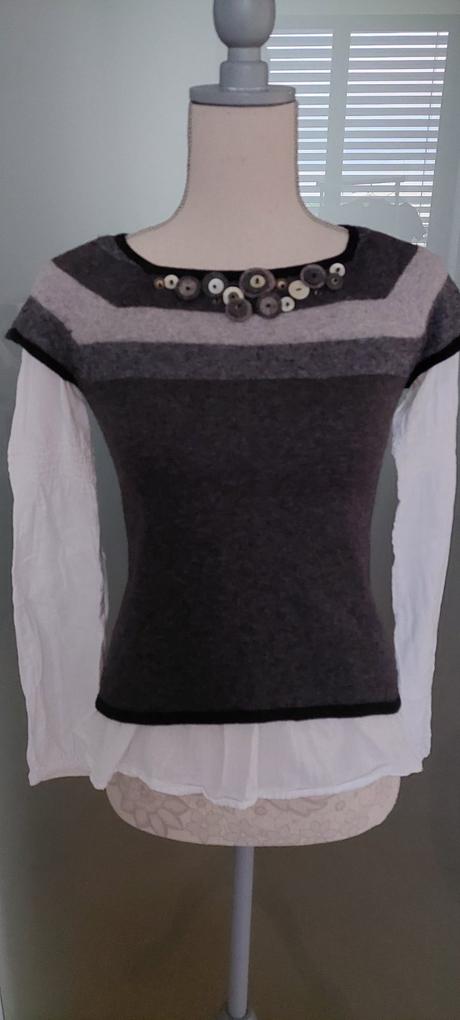 Svetrík vlna kašmír angora, s