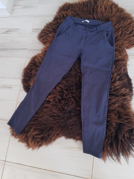 Dámske elegantné bodkované nohavice s, s