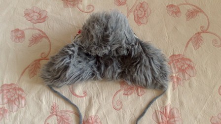 Ušatá pletená čiapka s kožušinovým vnútrom gate, 116