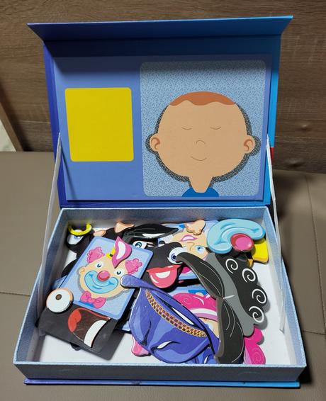 Magnetická skladačka / hra tváre kidland,