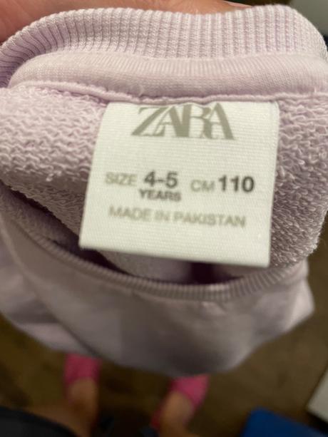 Bledofialova mikina, zara,110