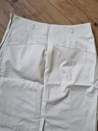 Krémová úzka sukňa h&m veľ. 40, h&m,40