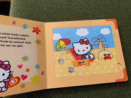 Puzzle knižka hello kitty, 