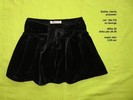Sametová suknička, george,110