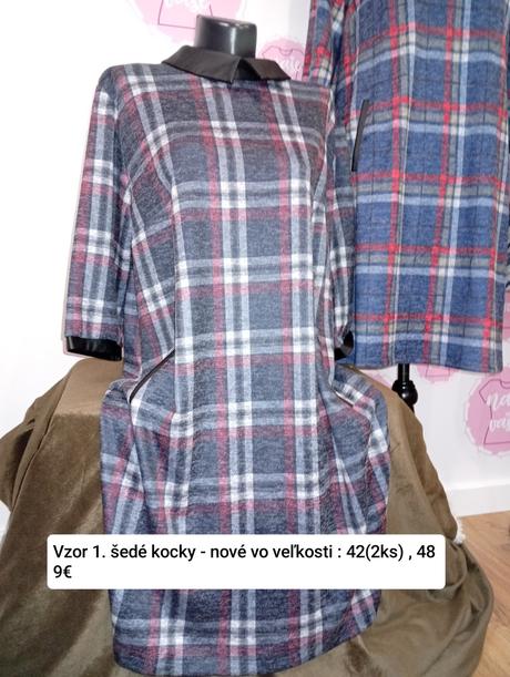 Nové šaty viac vzorov viac veľkostí od 38-48, 38 / 40 / 42 / 46 / 48